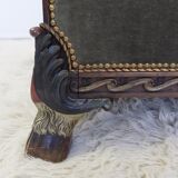 Fauteuil en velours vert  "Maison Franck"-