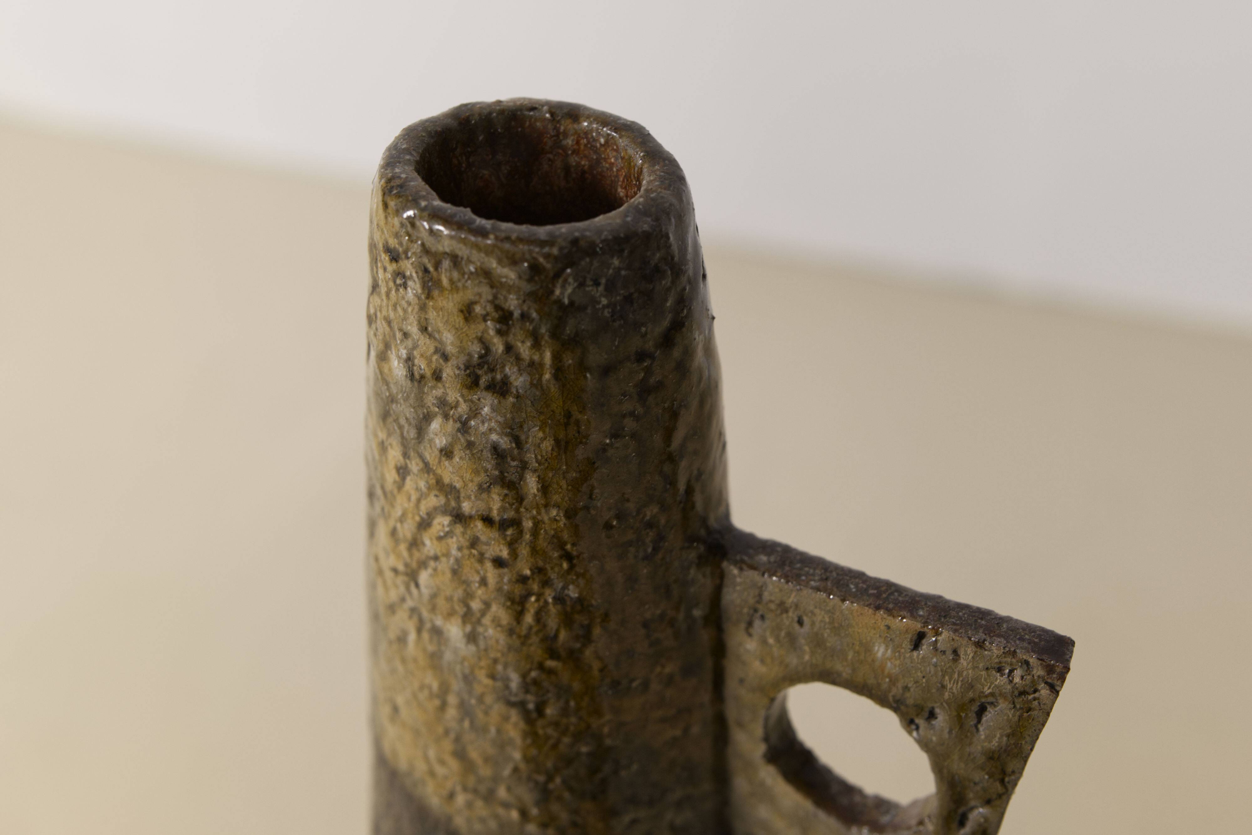 Large French modernist stoneware vase