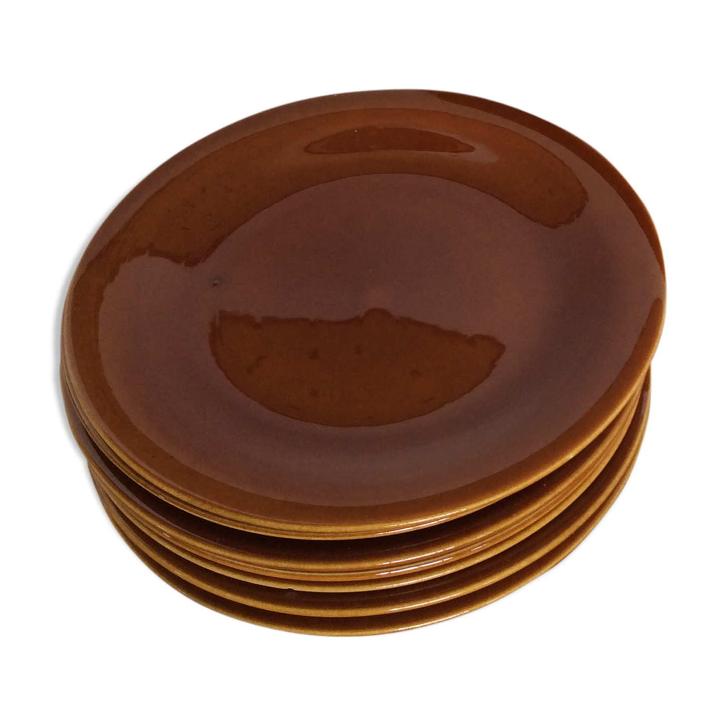 8 vintage dessert plates