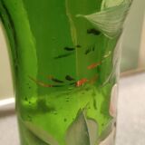 Vase en verre émaillé art nouveau