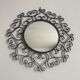 Miroir en fer forgé noir chaty vallauris années 50