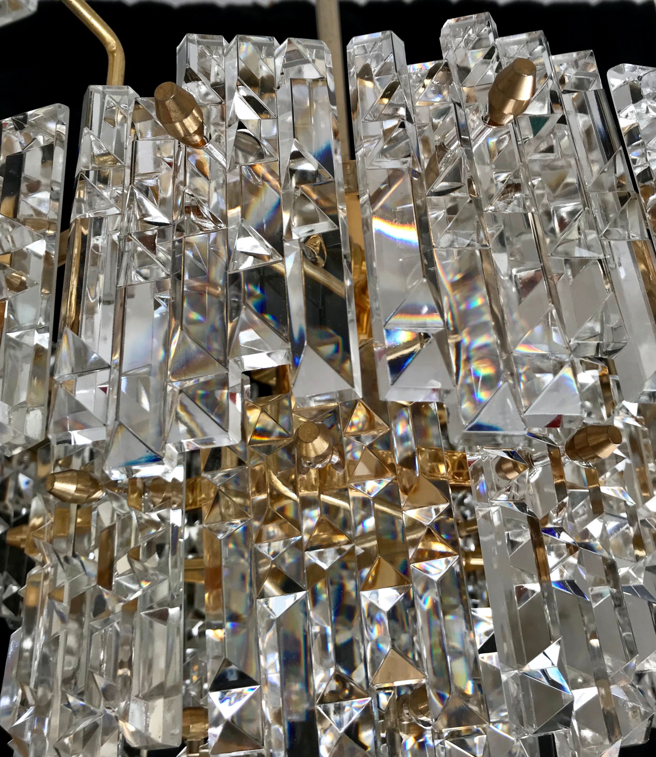 Kinkeldey chandelier crystal golden structure