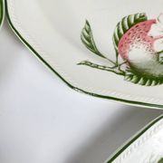 Set of 8 flat plates by Churchill, "Victorian Orchard" model, Staffordshire, England.