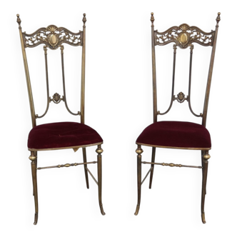 Mid-Century Chairs in the style of Pier Luigi Colli, 1950s, Set of 2