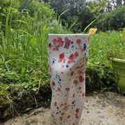 Vase émaillé main