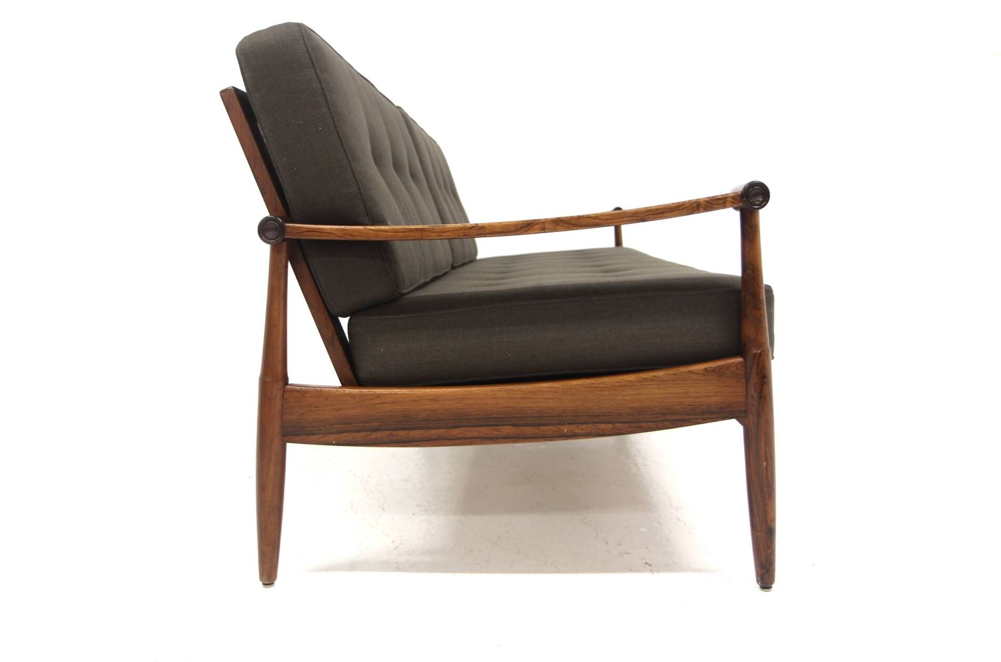 Scandinavian 3-seater sofa in rosewood, Denmark, 1960