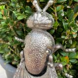 Silver metal fly ashtray