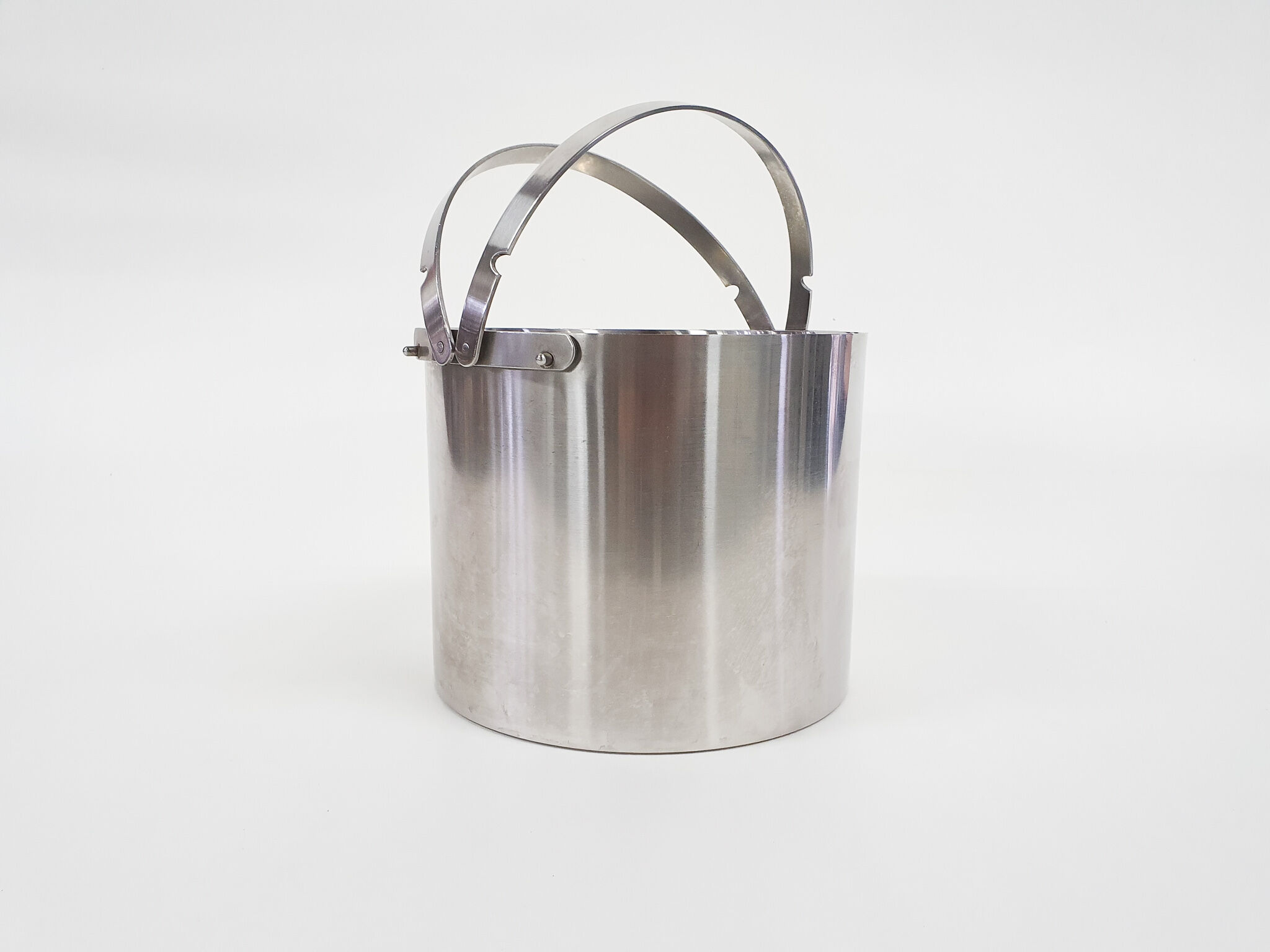 Stainless steel ice bucket by Arne Jacobsen for Stelton, Denmark 1960's