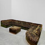 Vintage modular sofa Laauser 'Jungle green'