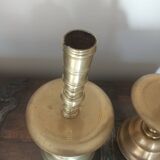 18th century disc candlesticks