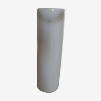 Small vase in white and grey marble