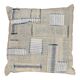 Old canvas cushion woven kilim style, patched