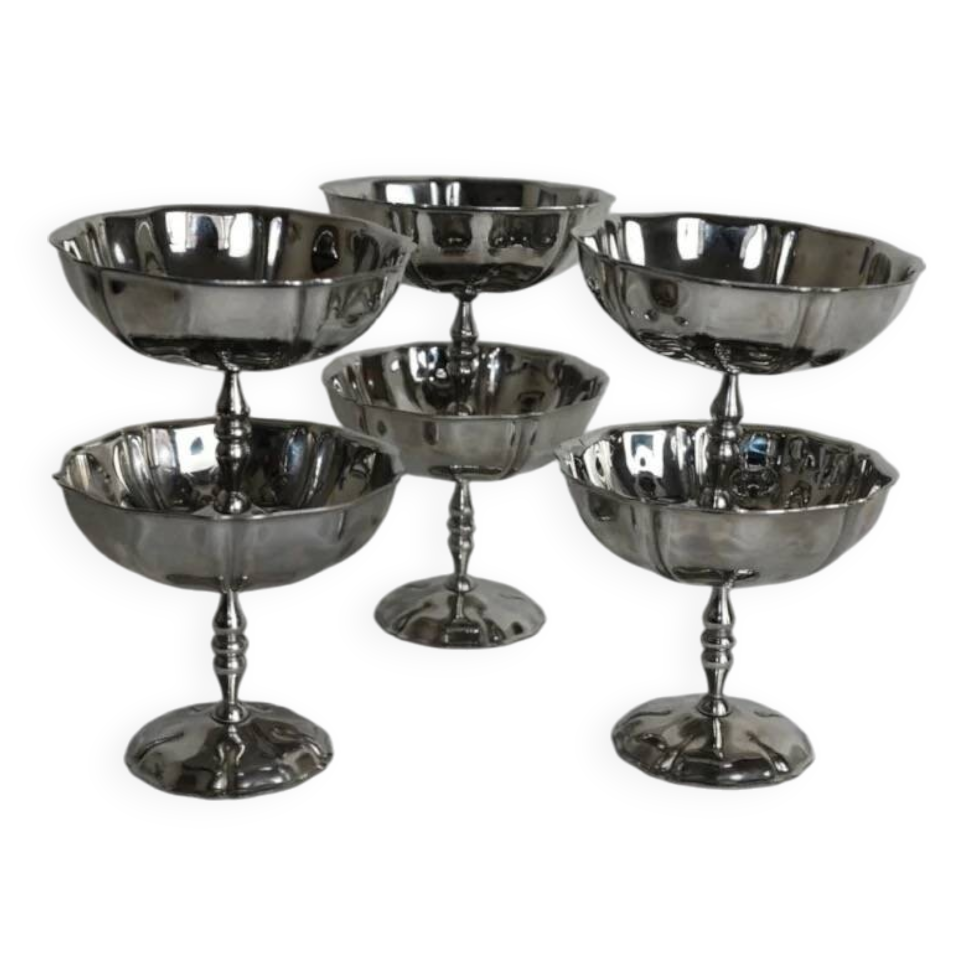 6 all-stainless steel royal cups