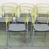 Suite of 8 Odéon chairs, Fermob
