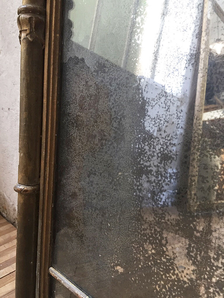 18th century mercury mirror 119x56cm
