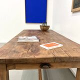 Antique farmhouse table in solid cherry wood