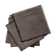 Lot of 4 towels in brown linen