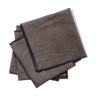Lot of 4 towels in brown linen