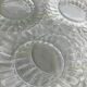 8 Marguerite Duralex glass dessert plates