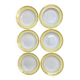 Set de 6 assiettes creuses Luneville modèle Libourne