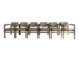 Set of 6 designer wooden chairs