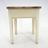 1950's Wooden Stool with Storage Space