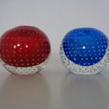 Italian candleholders in Murano glass, 1950s, set of 3.