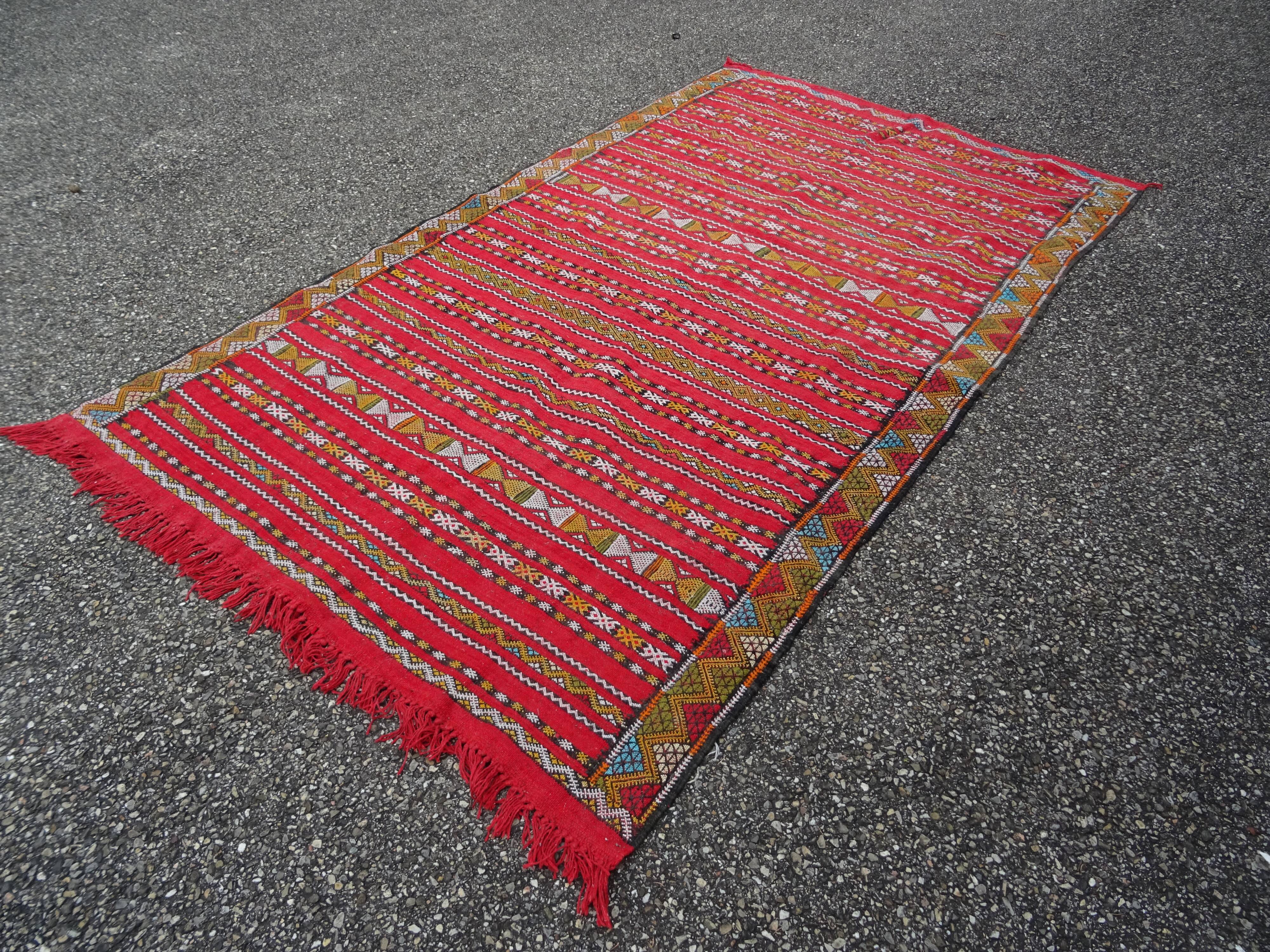Handmade Tuareg Berber rug 233 x 133 cm