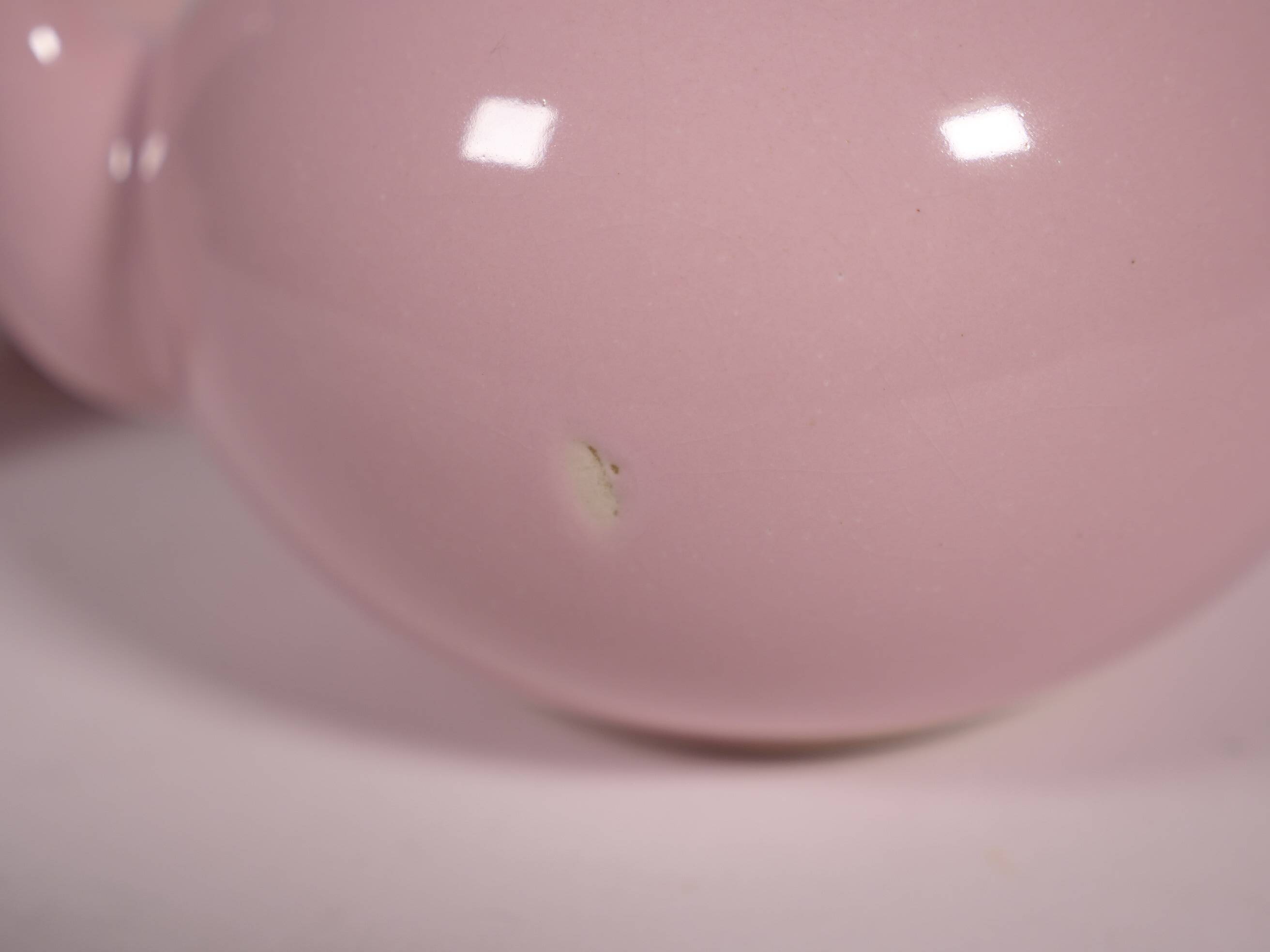 Mid-Century Vintage Tea Set Pastel Pink Porcelain Teapot & Cups, 1960s