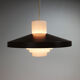 Mid century pendant by Philips with opaline glass, 1960s