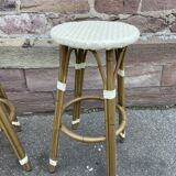 Pair of bar stool style drucker paris café