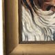 Original Vintage Dog Portrait Oil Painting, circa 1914