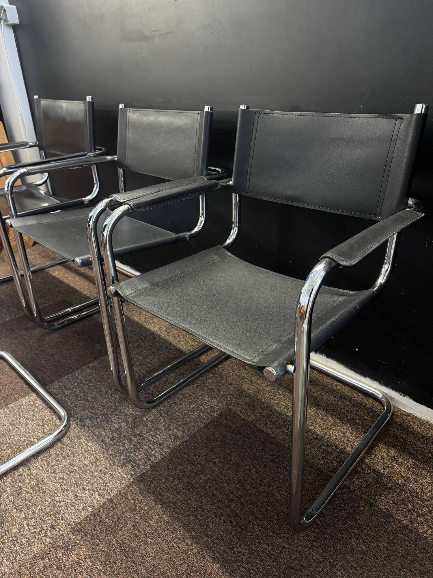 Armchair in the style of Marcel Breuer – sled base
