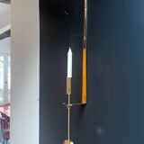 5 wall lights, brass wall candle holders Pierre Forssell, Skultuna
