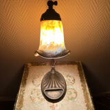 Adjustable table lamp in glass paste, 1960s