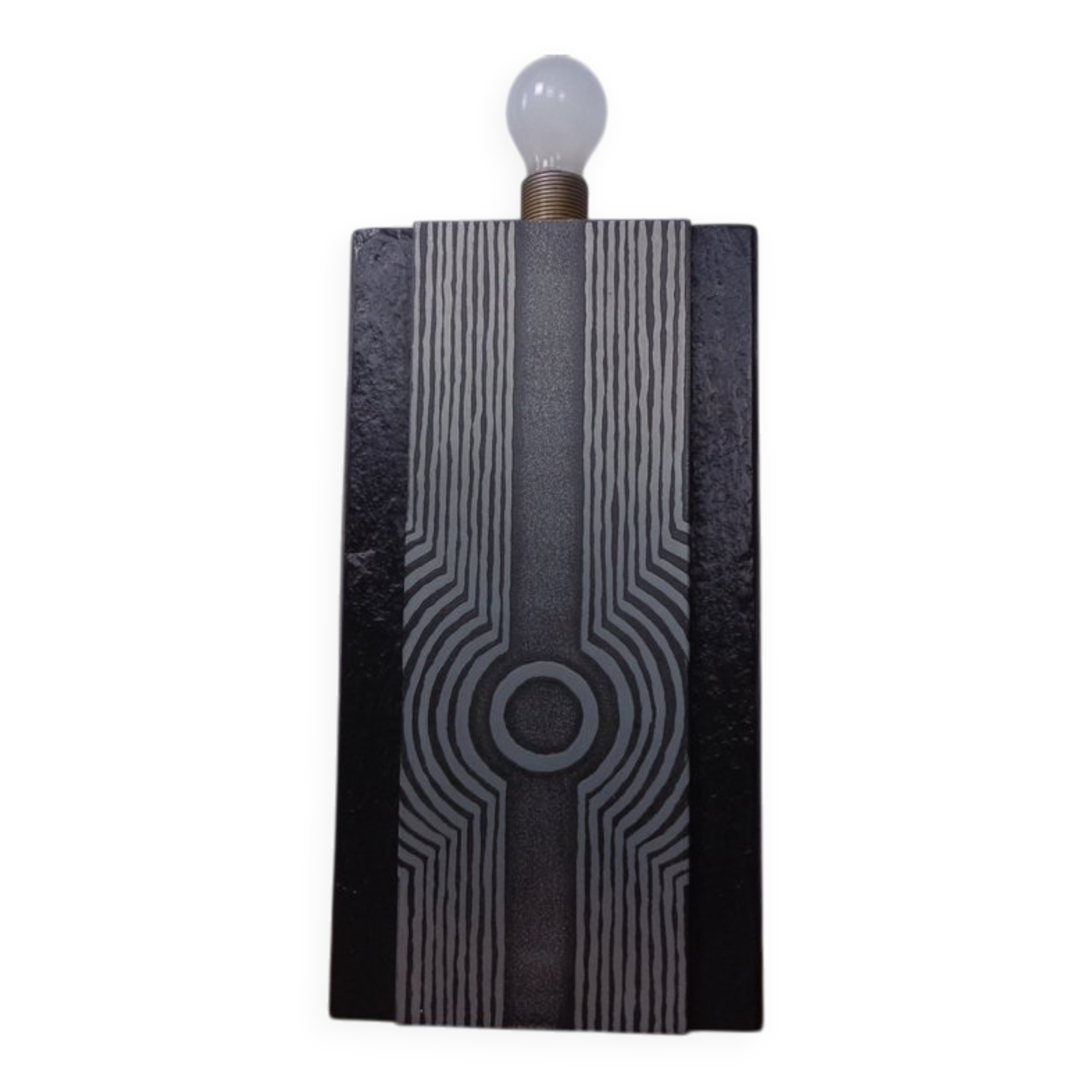 Brutalist table lamp from Temde, Switzerland, 1960s