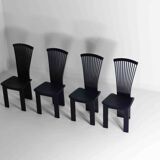 Elegant postmodern dining chairs by Pietro Costantini, Italy 1980s