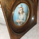 Miniature portrait signed XIXth century