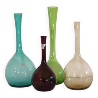 Ensemble de vases soufflés de Artur Percy, Suede 1960