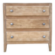 Aerogummed vintage chest of drawers, compass feet