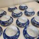 Magnificent 12-Piece Porcelain Cup and Saucer Set