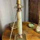 Lamp base in onyx and brass