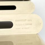 Cream magazine rack by Giotto Stoppino for Kartell, 1970