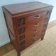 Commode art déco plateau bois, meuble ancien vintage