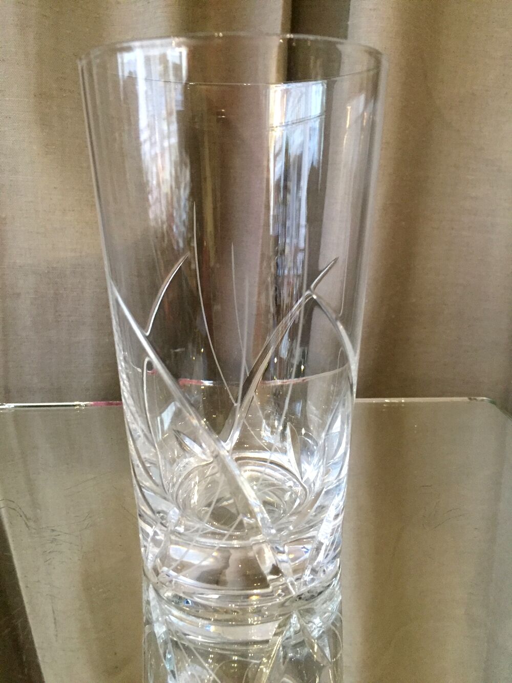 4 juice glasses suite long drink crystal size