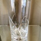Suite de 4 verres a jus de fruits long drink en cristal taille