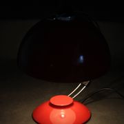 Lampe de table rouge des années 1970, Tchécoslovaquie