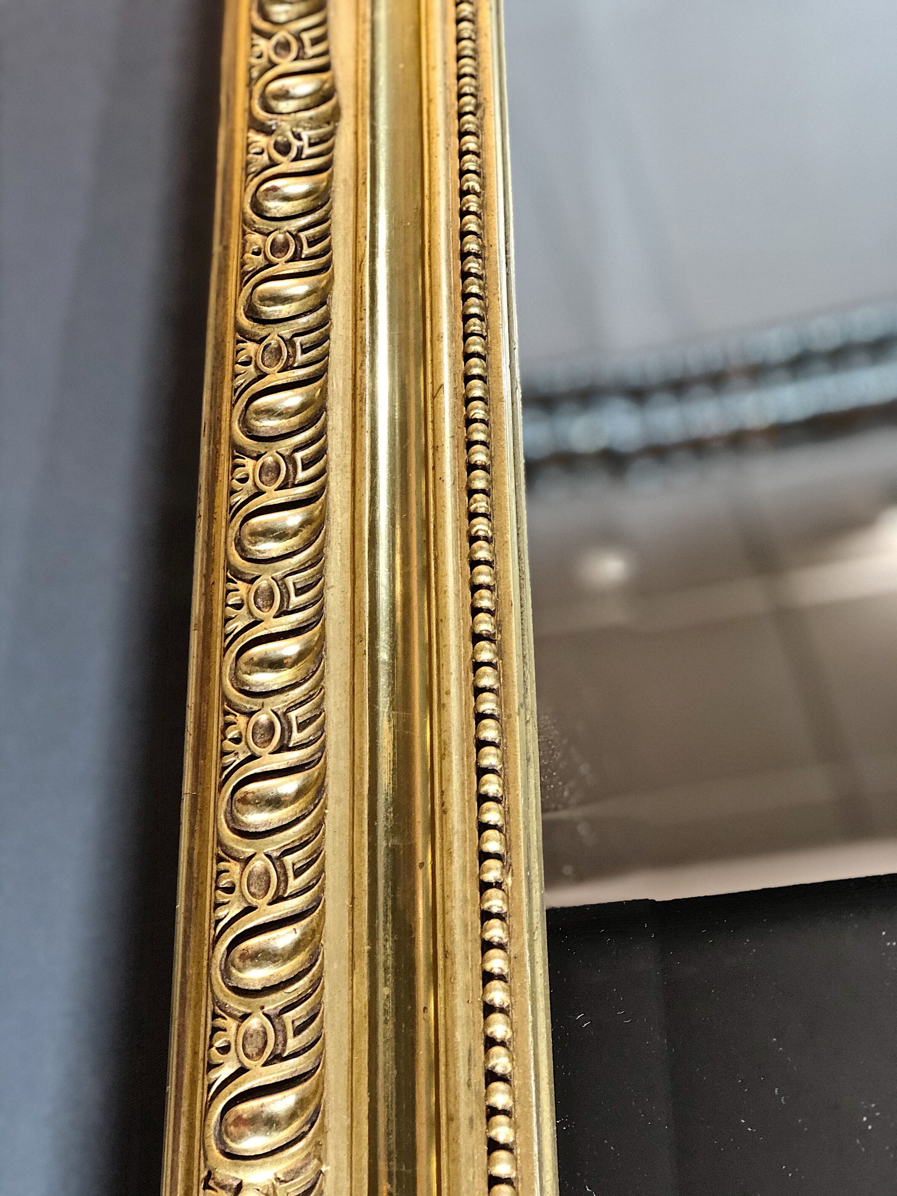 Old mirror gold leaf gilding