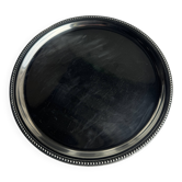Vintage circular plate with pearl stripe D27