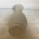 Large frosted glass vase flowers